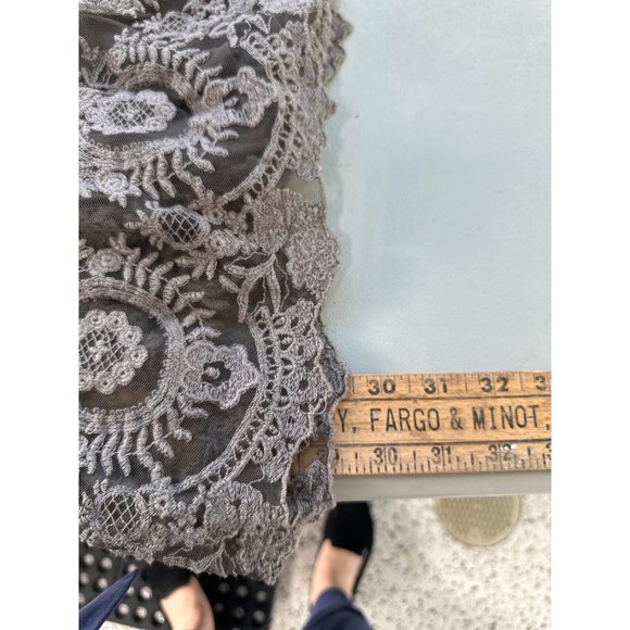 Free People Mirror Mirror Sequin Tunic Top Womens S Brown Cutout Nylon Boho - Picture 7 of 11